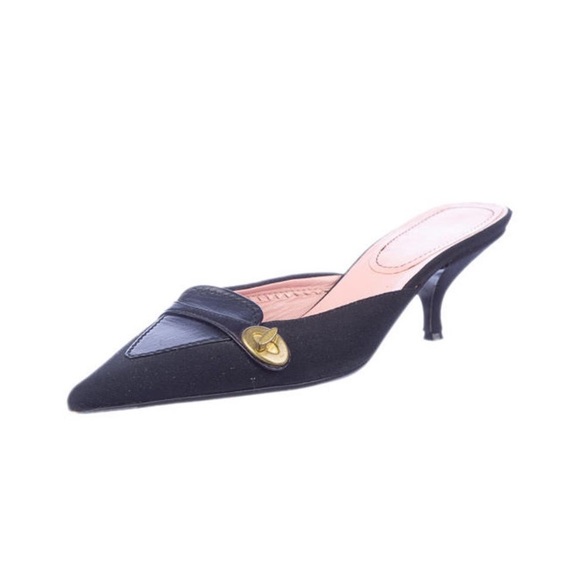 Miu Miu Shoes - Sale!!🔥Miu Miu Kitten Heel Mules Black